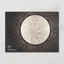 Chalkboard Gold Star Weihnachtsfeiertag Postkarte