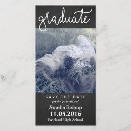 Chalkboard Graduate Typografy Save the Date