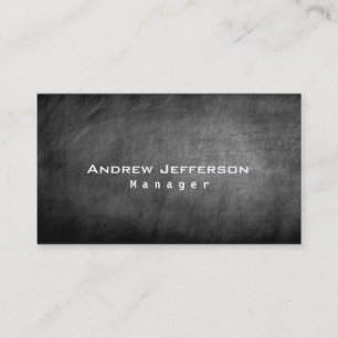 Chalkboard Grau Manager Business Card Visitenkarte