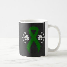 Chalkboard Green Awareness Ribbon Kaffeetasse