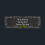 Chalkboard Happy Holidays<br><div class="desc">A quirky and fun chalkboard design sure to be a standout with everyone who receives this trend setting address label on your holiday envelopes! Personalizeable with your address! Be sure to grab the entire coordinating collection to complete your holiday message this season!</div>