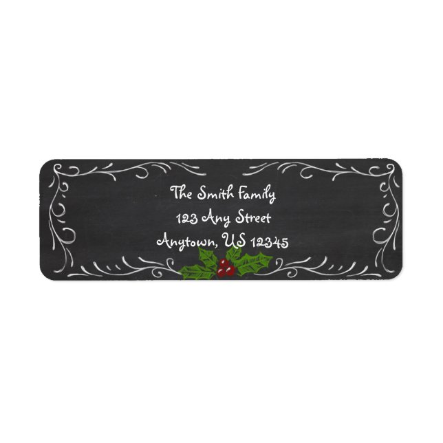Chalkboard Happy Holidays (Vorne)