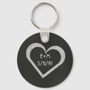 Chalkboard Herz Gastgeschenk Hochzeit Schlüsselanh Schlüsselanhänger