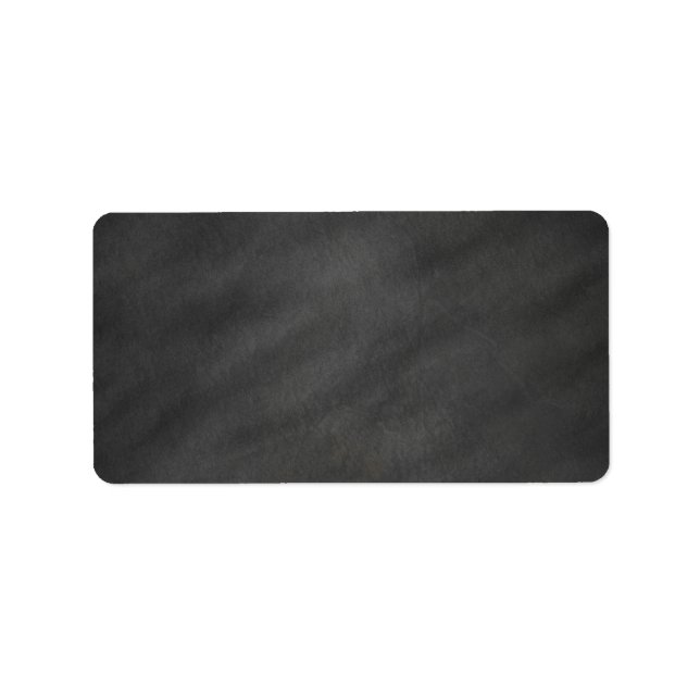 Chalkboard Hintergrund Grau Schwarze Halskappe Adressaufkleber (Vorne)
