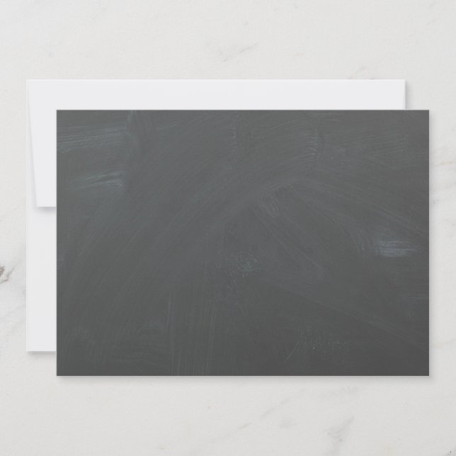 Chalkboard-Hintergrundeinladung - Anpassen Einladung (Vorderseite)