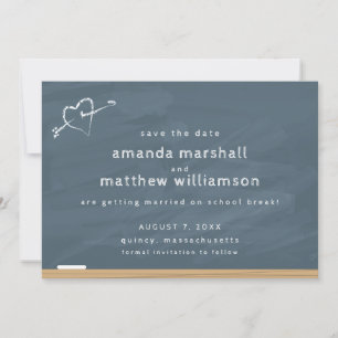 Chalkboard-Hochzeit speichern Sie das Datum Save The Date