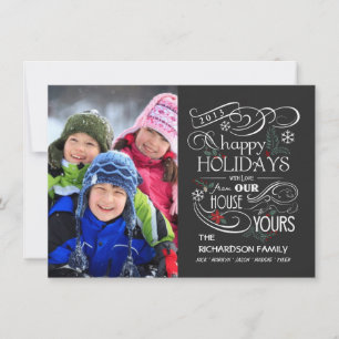 Chalkboard Holiday Appartement Cartes photos