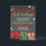Chalkboard Holiday Sock Exchange Weihnachtsfest Pa Einladung<br><div class="desc">Holiday Sock Exchange - Weihnachtsfeiertage Party Einladung</div>