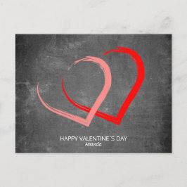 Chalkboard Hört Custom Moderne Valentinstag Feiertagspostkarte