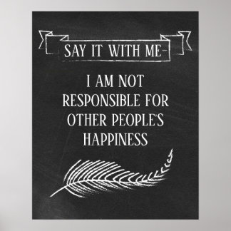 Chalkboard, inspirierendes Zitat Poster