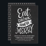 Chalkboard isst Drink und sei froh, virtueller Url Einladung<br><div class="desc">Mit dieser rustikalen Einladung laden Familie und Freunde zu einer virtuellen Feier ein. Es ist rustikal,  modern kalligrafisch mit einem Imitat Kalkboard Hintergrund. Personalisieren Sie diese Online-Weihnachts-Party Einladung,  indem Sie Ihre eigenen Veranstaltungsdetails hinzufügen.</div>