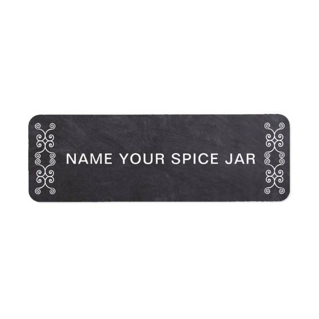 Chalkboard Kitchen Spice Jar (Vorne)