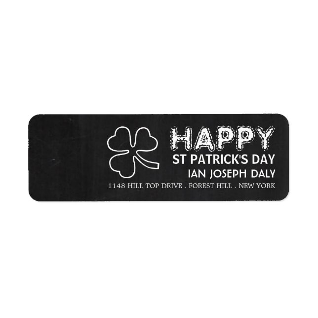 Chalkboard-Kleeblatt, St Patrick's Day (Vorne)