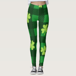 Chalkboard Kleeblatt St. Patrick's Day Leggings