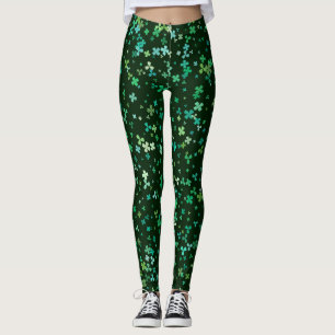 Chalkboard Kleeblatt St. Patrick's Day Leggings