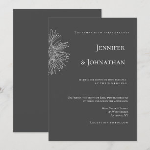 Chalkboard Kronleuchter Moderne Hochzeit Einladung