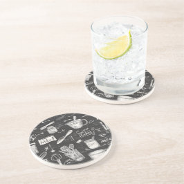 Chalkboard Küche Kunst Sandstone Getränkeuntersetzer