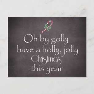 Chalkboard: Lasst euch ein Holly Jolly Weihnachten