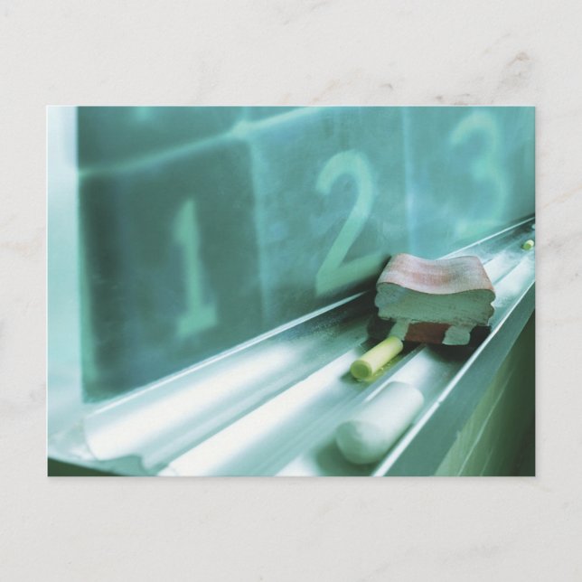 Chalkboard Ledge Postkarte (Vorderseite)