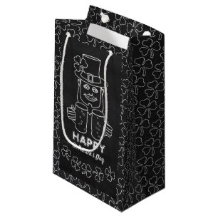 Chalkboard Leprechaun, St Patrick's Day Kleine Geschenktüte