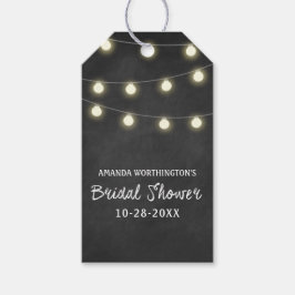 Chalkboard + Lights Brautparty Gefallen Geschenket Geschenkanhänger