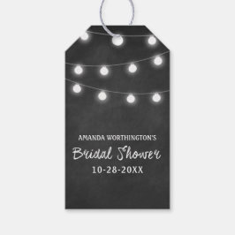 Chalkboard + Lights Brautparty Gefallen Geschenket Geschenkanhänger