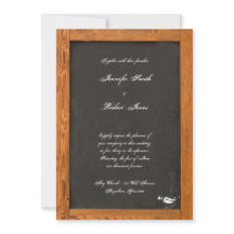 Chalkboard Love Bird Hochzeit Einladung