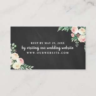 Chalkboard lumières de chaîne mariage RSVP carte s