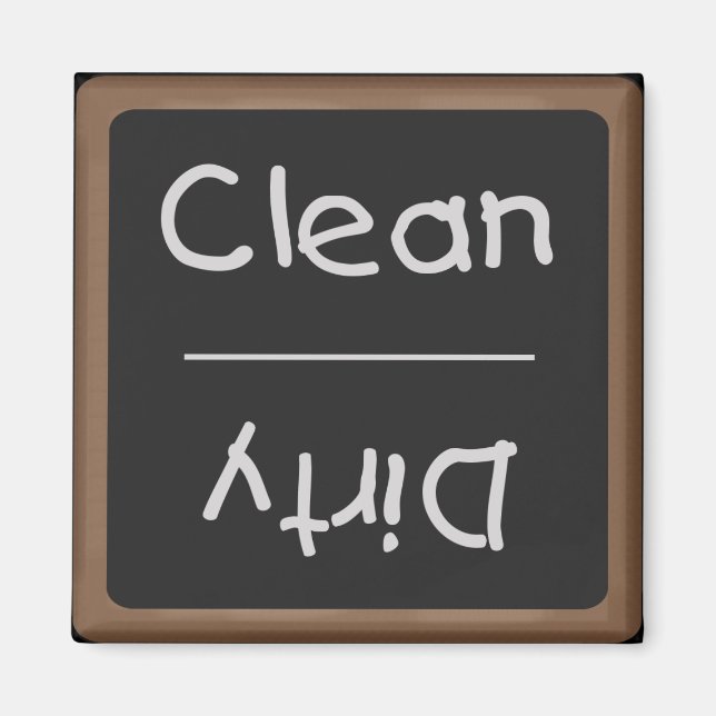 Chalkboard Magnet für saubere und schmutzige Gesch (Vorne)