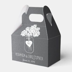 Chalkboard Mason Jar Floral Personalisiert Gevor B Geschenkschachtel
