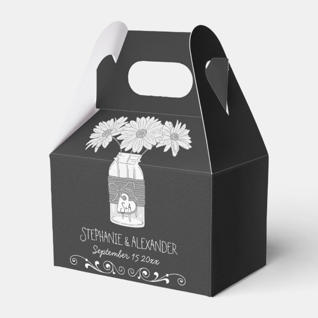 Chalkboard Mason Jar personalized Gevor Box Geschenkschachtel (Vorderseite)
