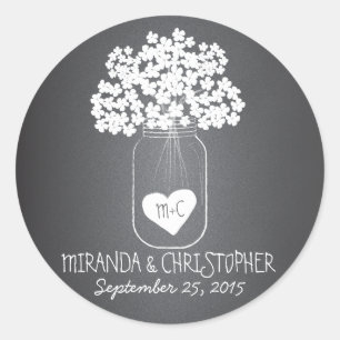 Chalkboard Mason Jar Stickers Favonalized