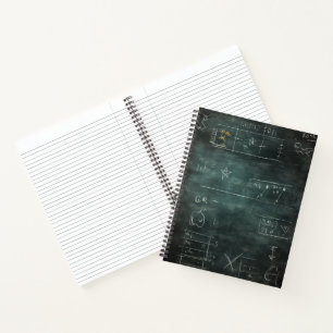 Chalkboard Math Doodles Notebook Notizbuch