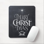 Chalkboard Merry Christ Mas Christmas Religious Mousepad<br><div class="desc">Modisches und lustiges Chalkboard-Look. Wir sagen "Frohe Weihnachten",  aber oft vergessen wir den Ursprung der Worte. Die originale Handschrift verwendet ihr einzigartiges Design,  um die Geschichte einfach und elegant zu erzählen. Zeigen Sie Ihren CHRISTmas Geist. Finden Sie dieses charmante Design auf anderen Produkten - Karo in unserem Shop.</div>