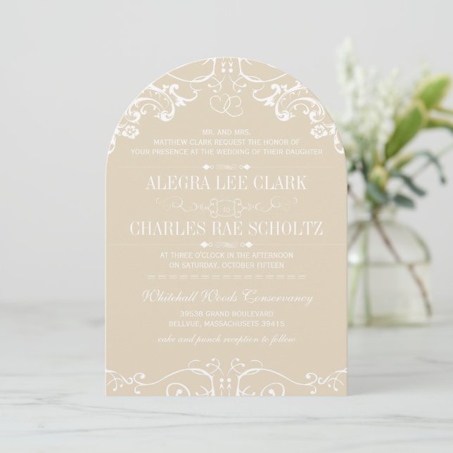 Chalkboard Moderne Vintage Typografie einladen Einladung (Stehend Vorderseite)