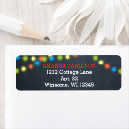 Chalkboard Multi Lights Red Personalisiert