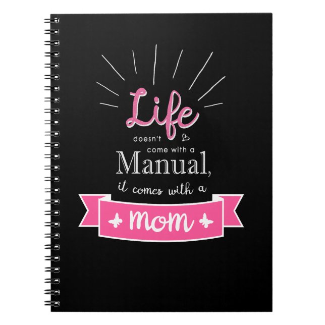 "Chalkboard"-Notebook mit einem Angebot für Mama Notizblock (Vorderseite)