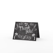 Chalkboard Palm Tree Beach Hochzeit Vielen Dank