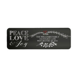Chalkboard Peace Liebe Joliday