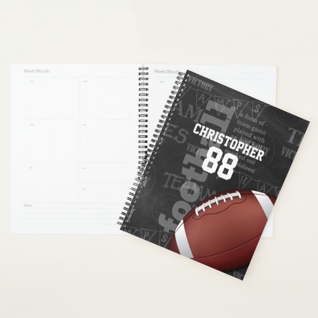 Chalkboard personnalisé Football américain (Devant avec enveloppe)