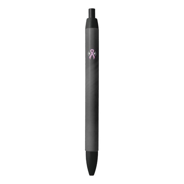 Chalkboard Pink Awareness Ribbon Kugelschreiber (Vorderseite Vertikal)
