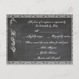 Chalkboard Posh UAWG Postkarte