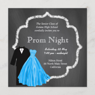 Chalkboard Prom Einladung