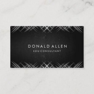 Chalkboard Retro Black Beruflich Educational Visitenkarte