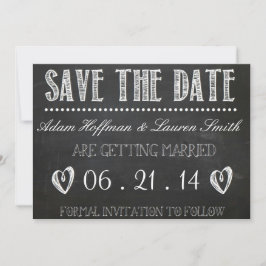Chalkboard Save the Date Einladung