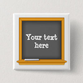 Chalkboard School Spirit Abzeichen Button