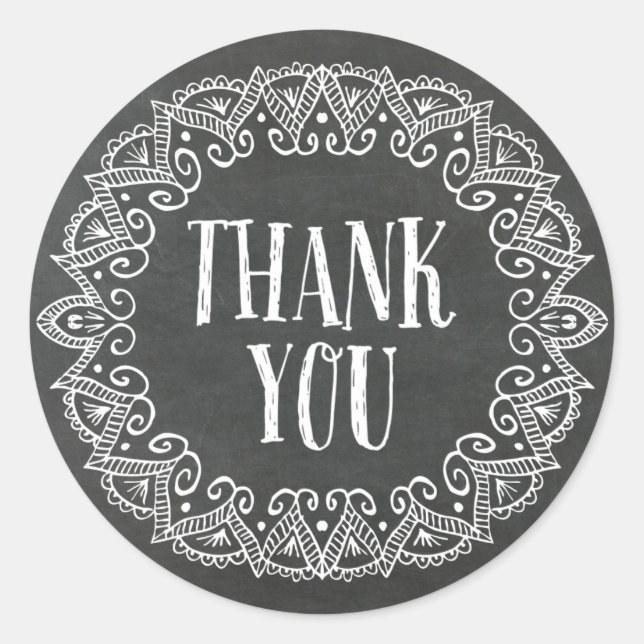 Chalkboard-Sinti und Roma Danke, Stickers (Vorderseite)
