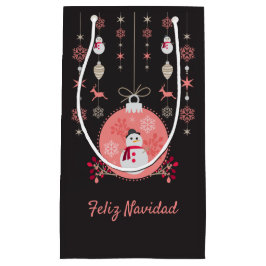 Chalkboard Snowman Navidad Kleine Geschenktüte