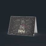 Chalkboard Snowman Weihnachten<br><div class="desc">Schneemann mit Schnee und die Worte: "Lass es schneien." Bild von vecteezy.</div>