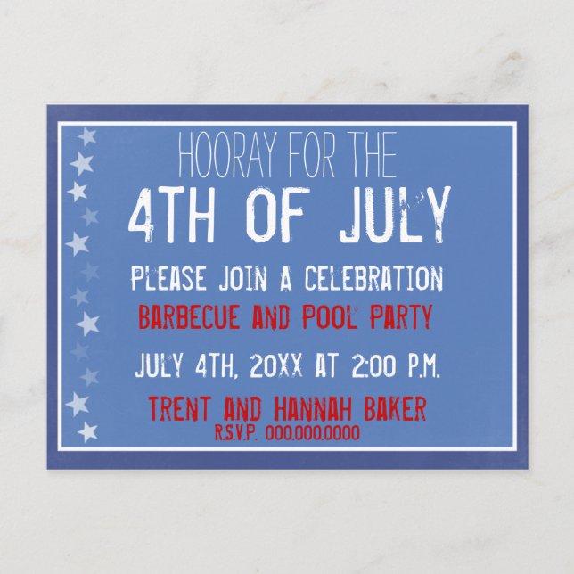 Chalkboard Star Postkarte (Vorderseite)